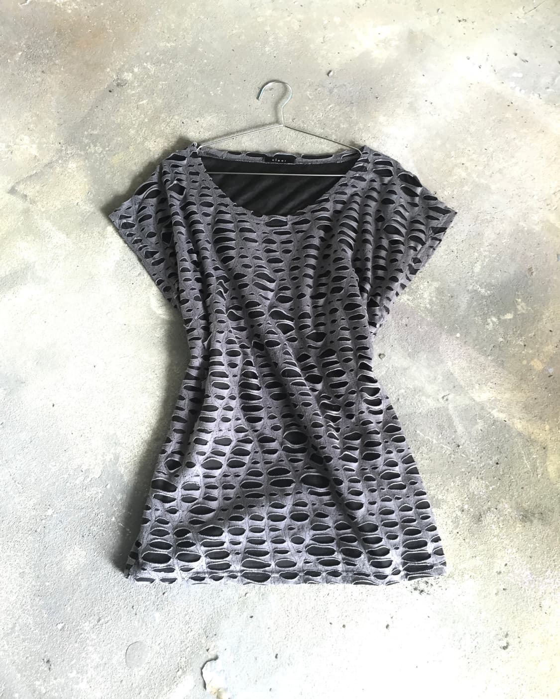 00’s V-kei grunge Cut off punk  Top 상품이미지1
