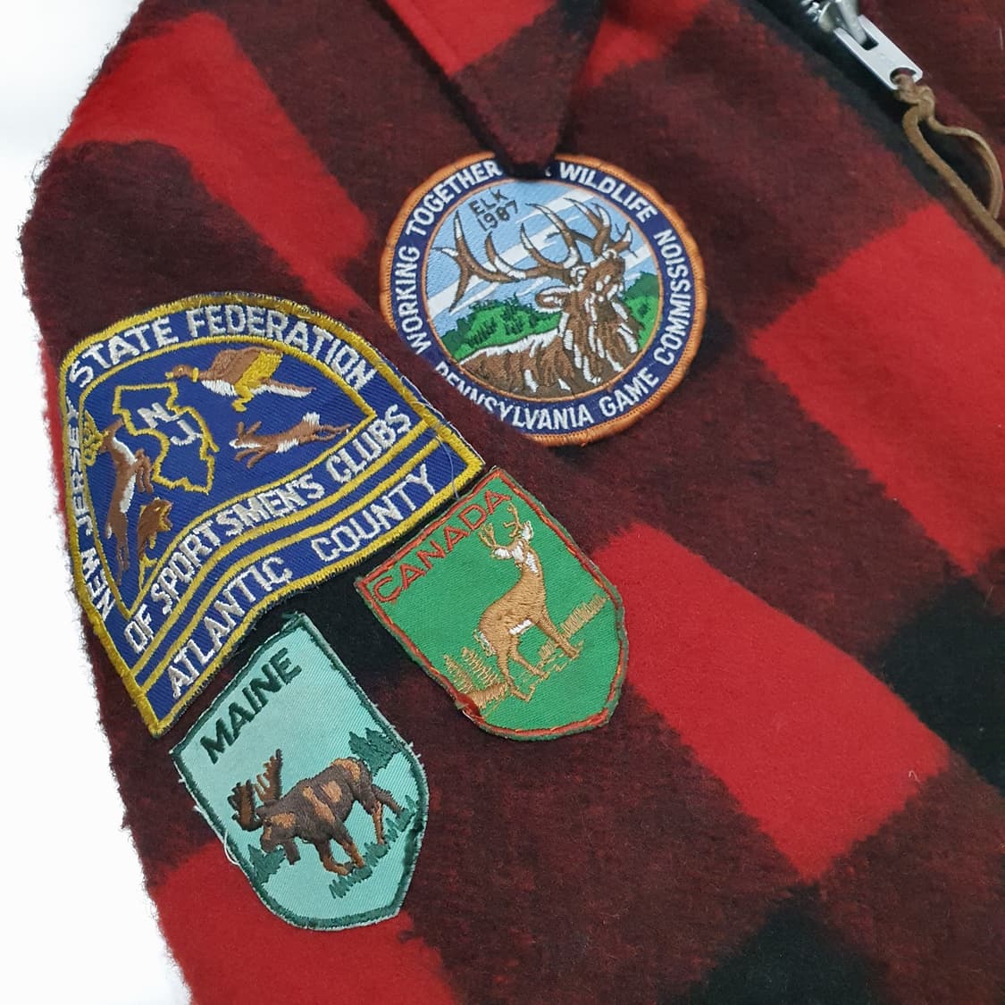 울리치 60~70s 버팔로 울 자켓 패치워크 XL (110~120) 상품이미지5