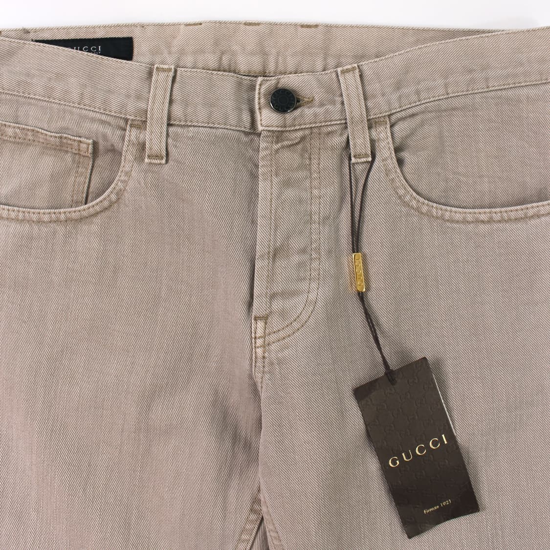 구찌 gucci 베이지 코튼 팬츠 바지 상품이미지2