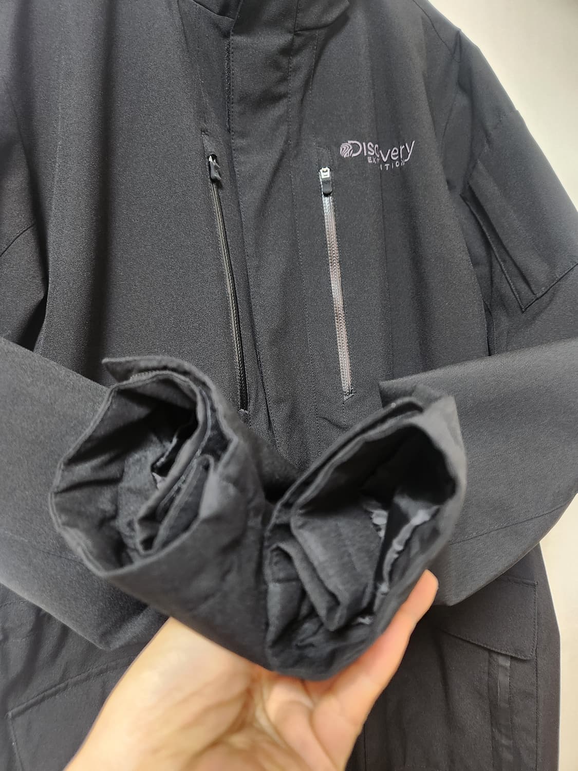 디스커버리 블랙 윈드코트 100 상품이미지4