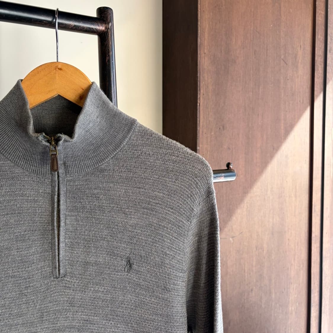15285 - 폴로 랄프로렌 그레이 반집업 니트 (피마 코튼) 상품이미지3