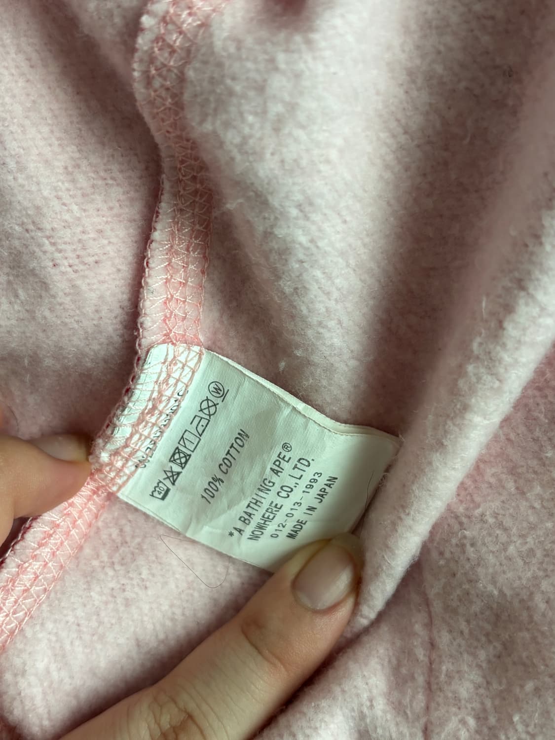 베이프 ABC 카모 후드 WGM 풀 집업 핑크 M 상품이미지4