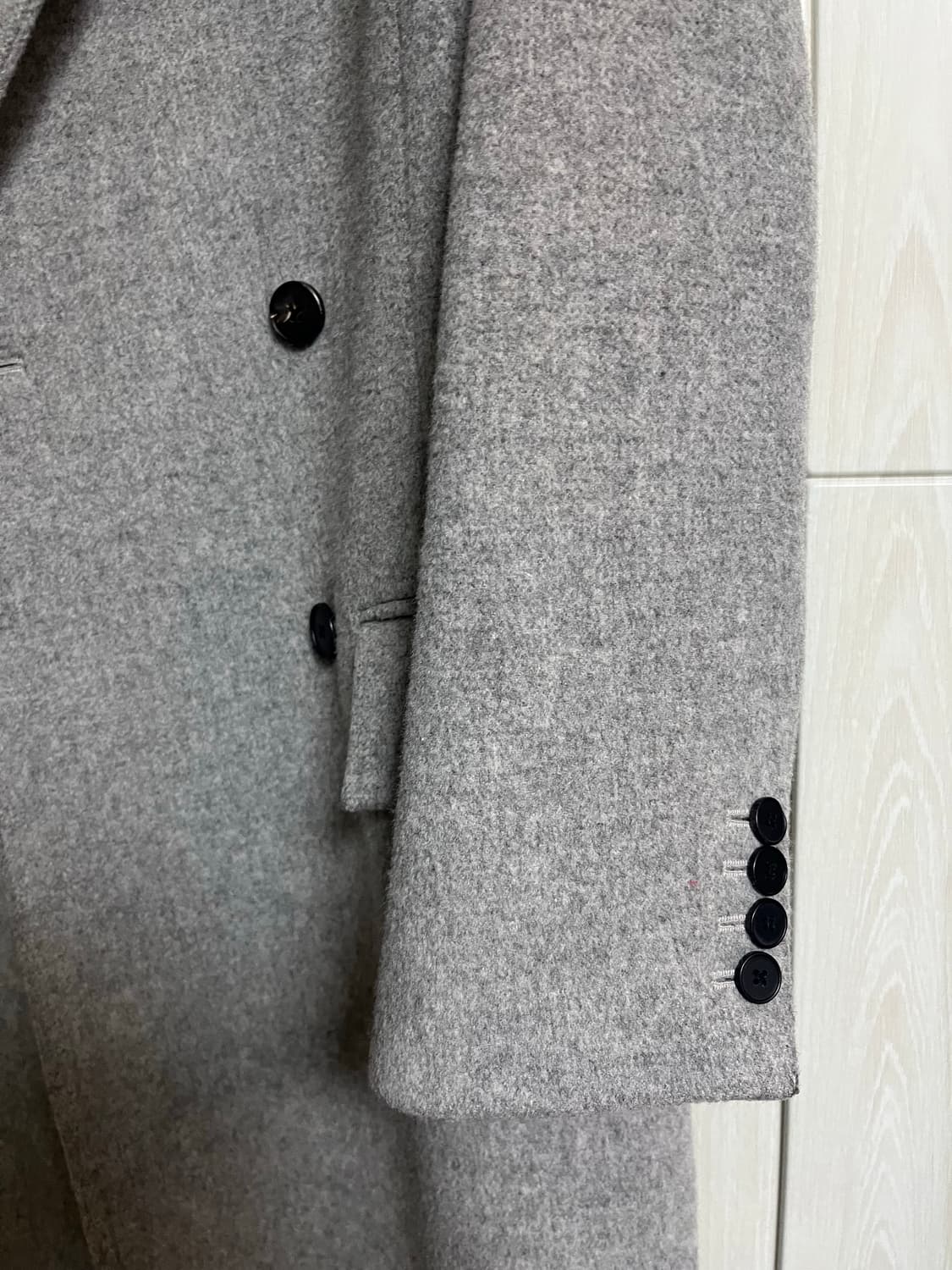 ENOR 회색 더블 코트 상품이미지5