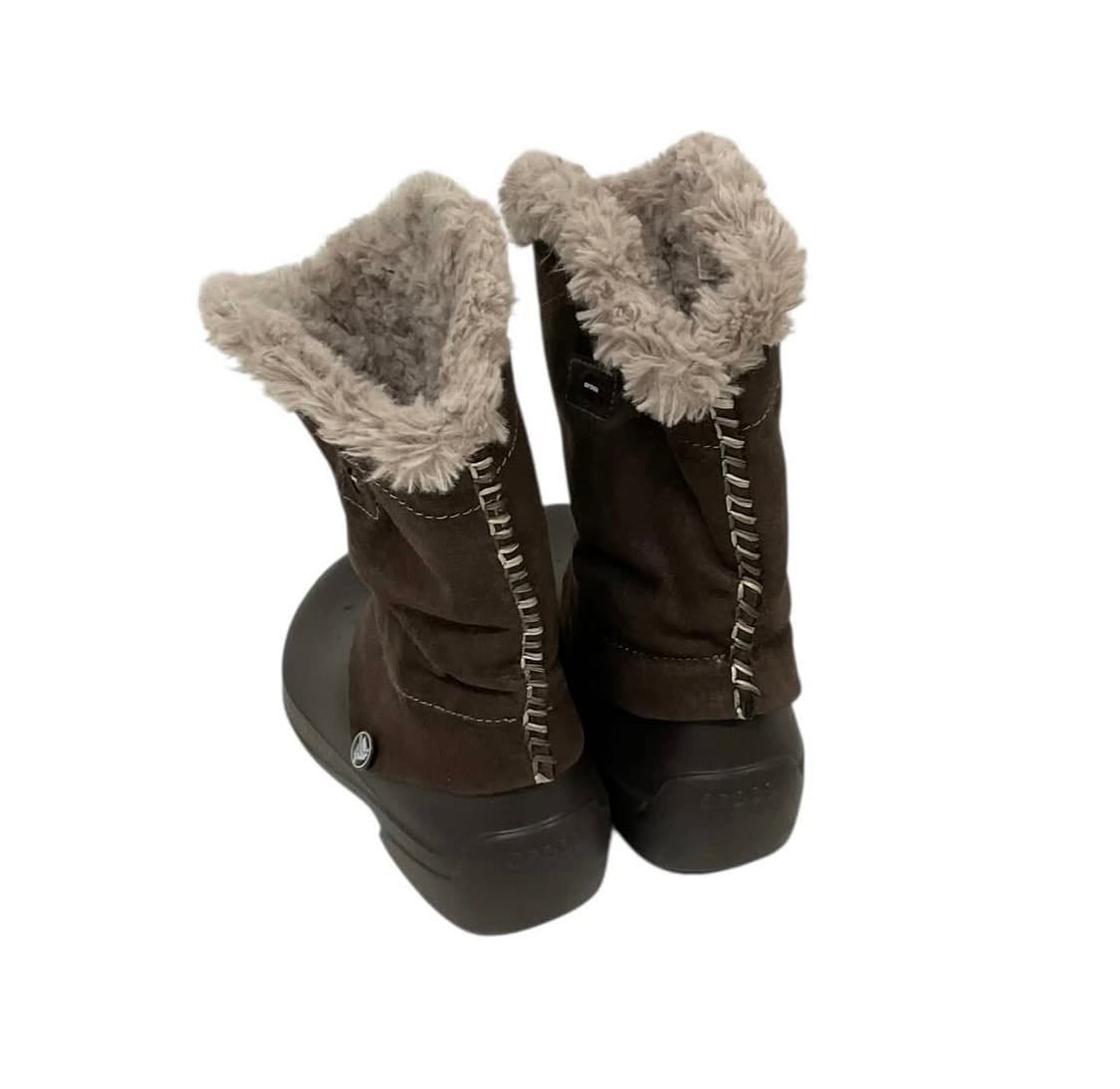 크록스 브라운 털부츠 상품이미지3