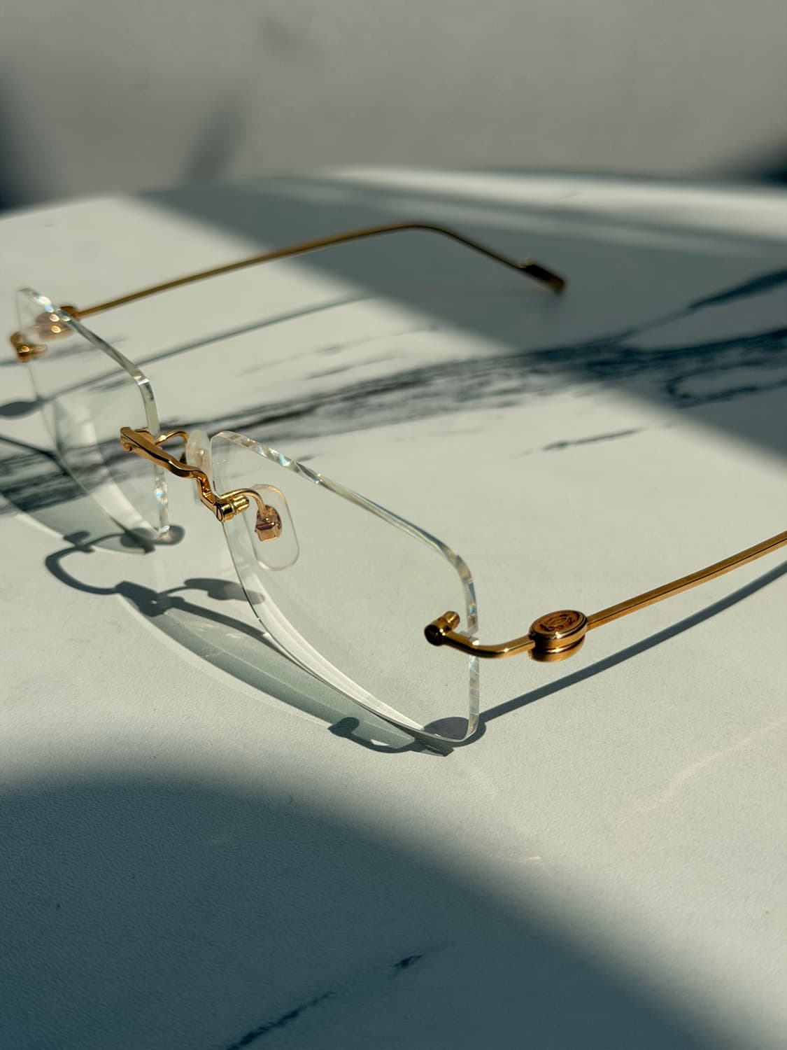 Cartier CT0367S 002 XL 무테 안경 상품이미지1