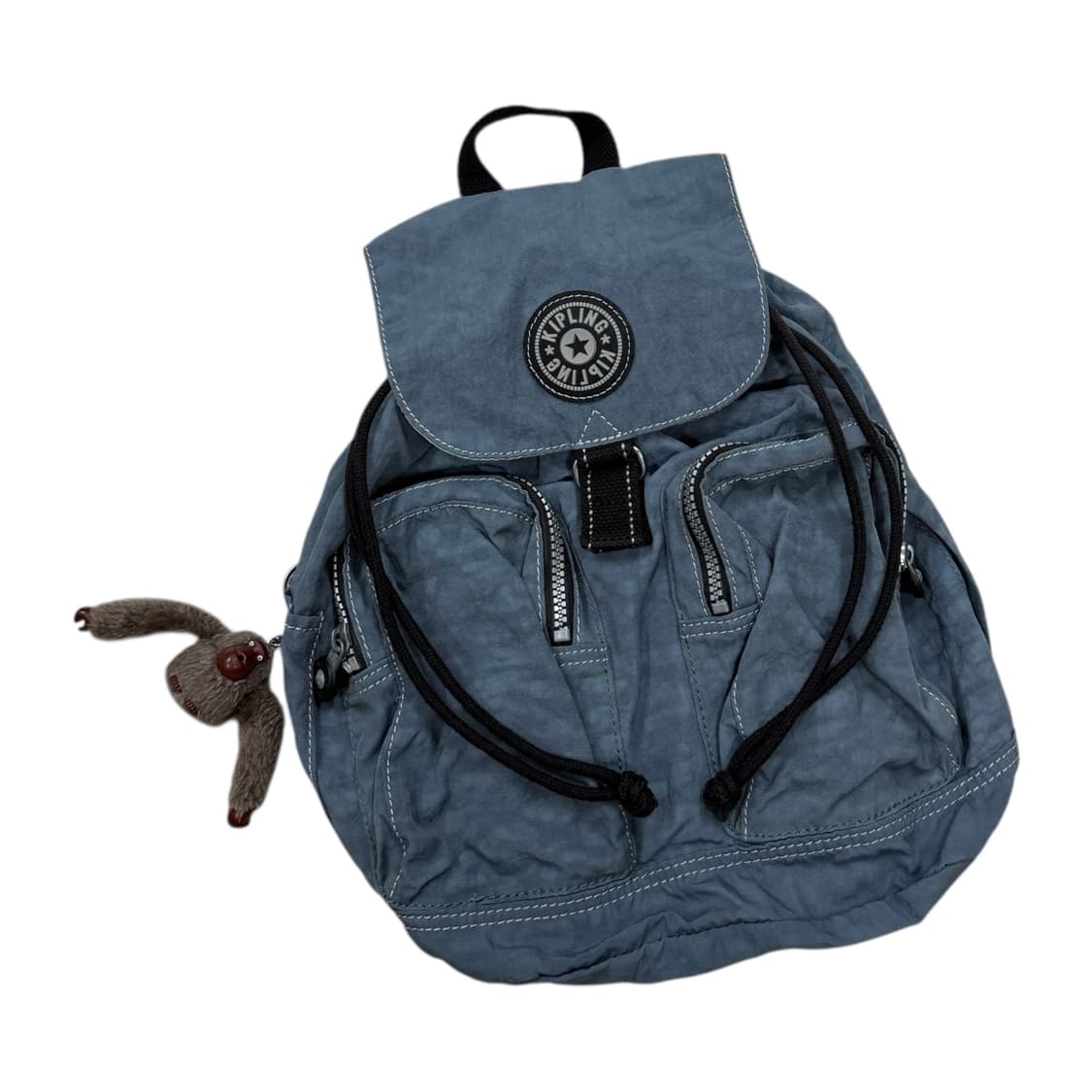 키플링 빈티지 Y2K 포켓 복조리 미니백팩 가방 소라 블루 상품이미지2