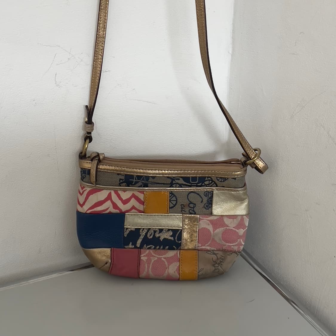 (레어) Coach patchwork mini cross bag 상품이미지3