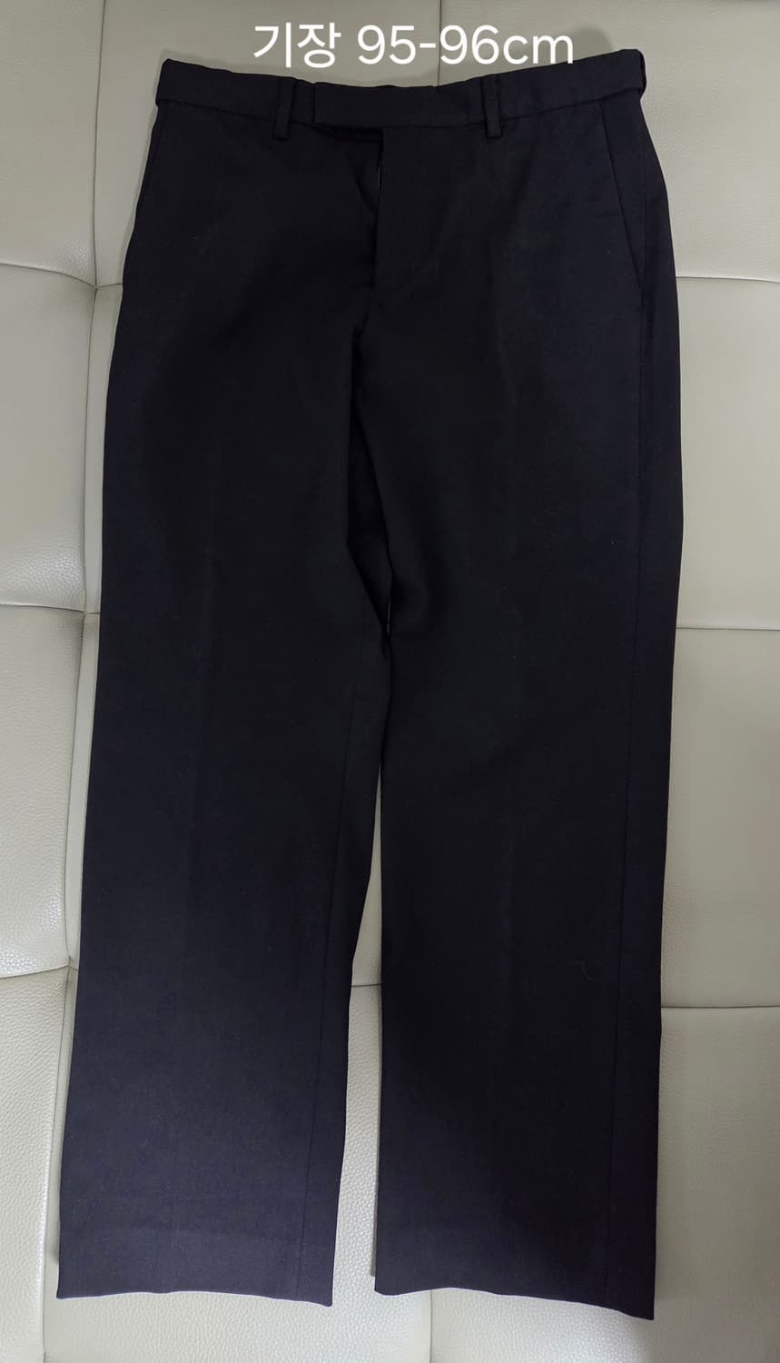 무신사스탠다드 세미 와이드 히든 밴딩 슬랙스 블랙 상품이미지3