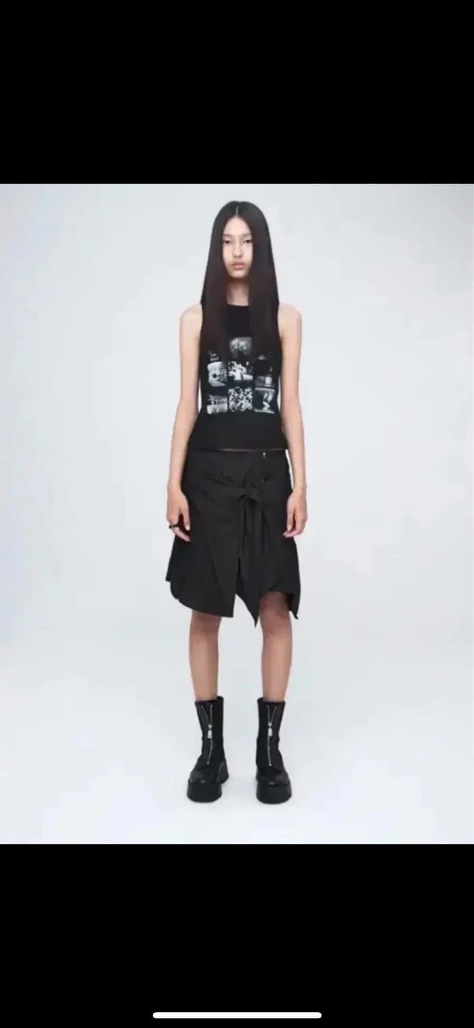 나체 nache puckering tie skirt 상품이미지1