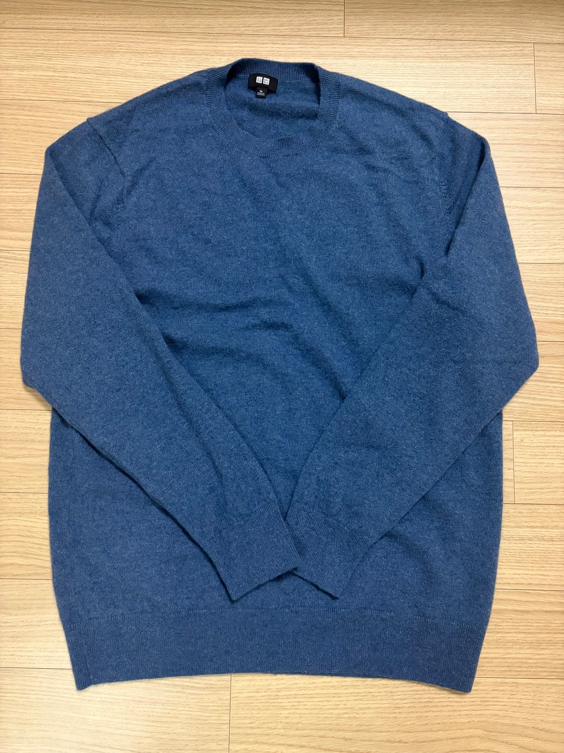 유니클로 캐시미어 니트 블루 XL 새상품 상품이미지2