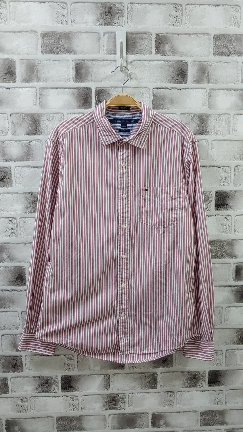 95 타미 빨강스트라이프 셔츠 718 상품이미지1