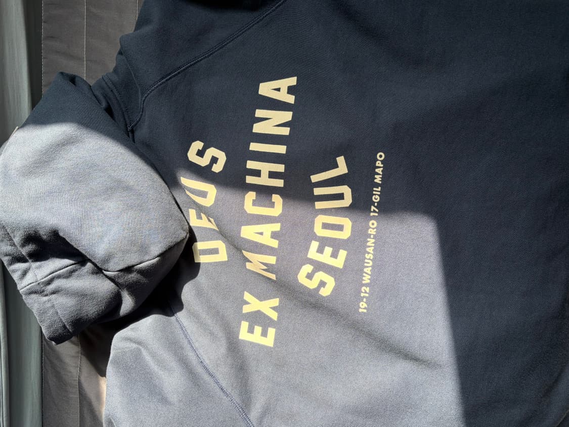 데우스 네이비 후드 L 상품이미지2