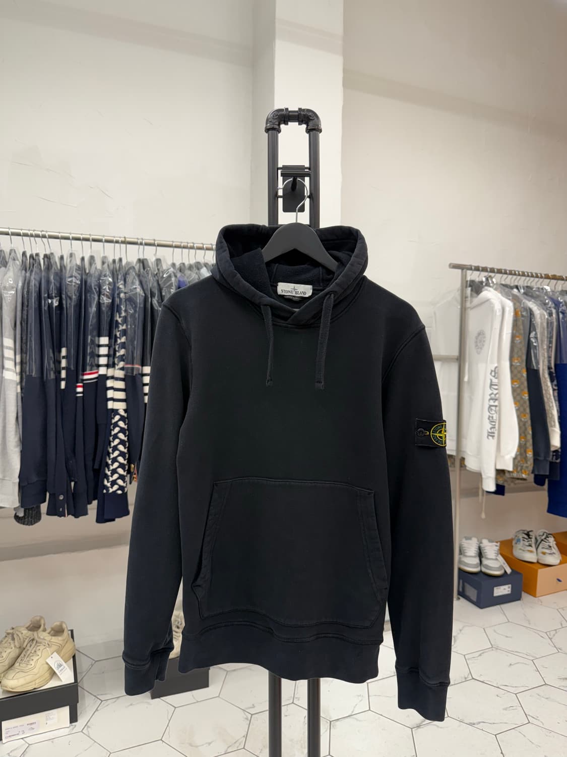 [S] 스톤아일랜드 와펜 후드티 상품이미지1
