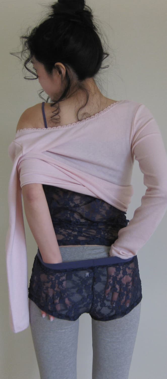 샵페어리 iris long top - pink 상품이미지3