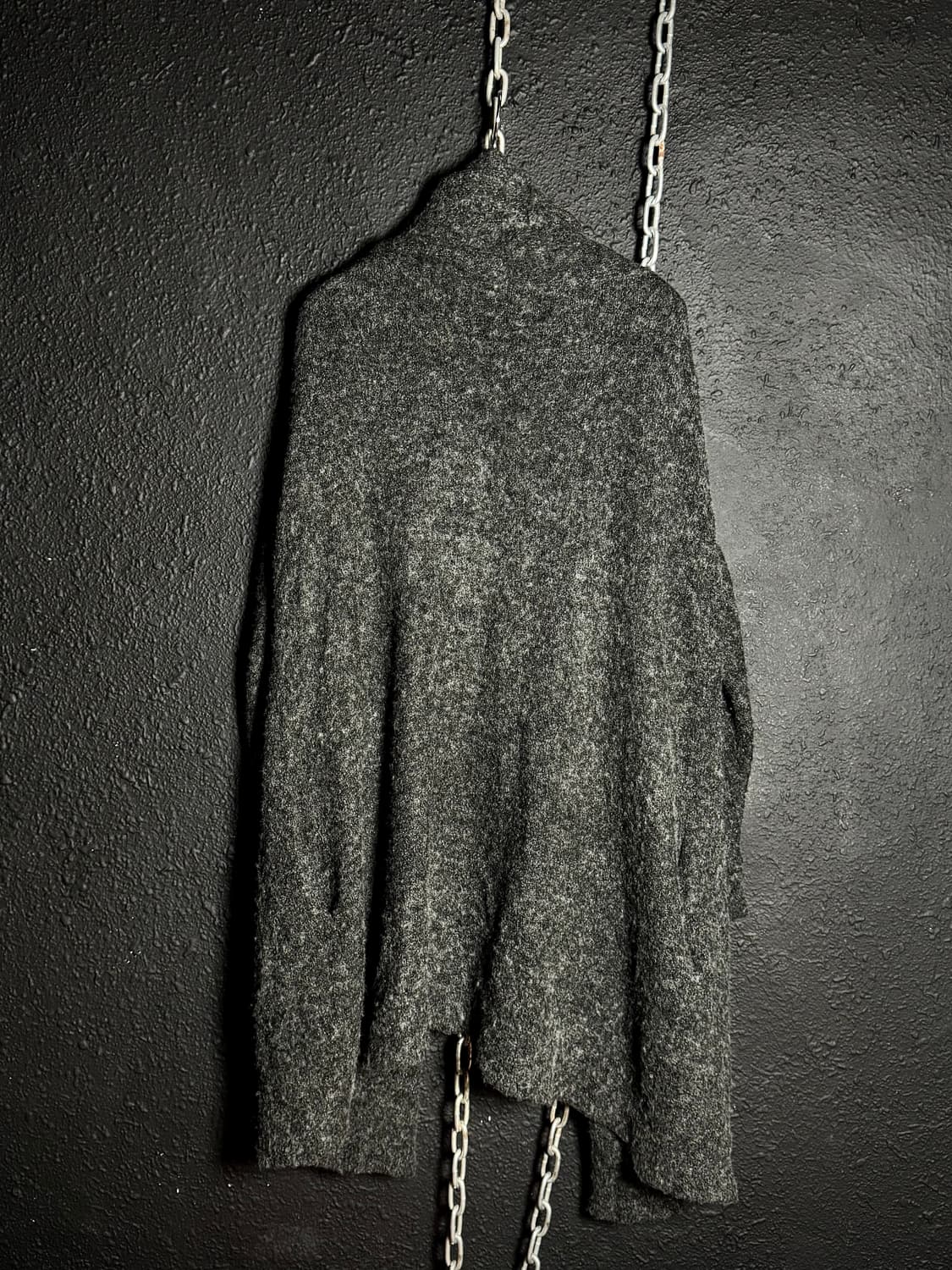 DoCLASSE – Charcoal Draped Knit Cardigan 상품이미지4
