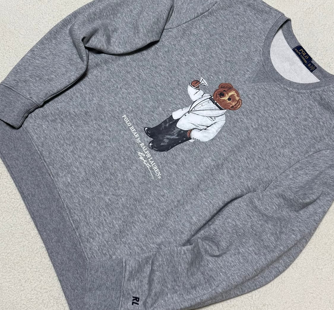 폴로 랄프로렌 테디베어 그레이 맨투맨 상품이미지3