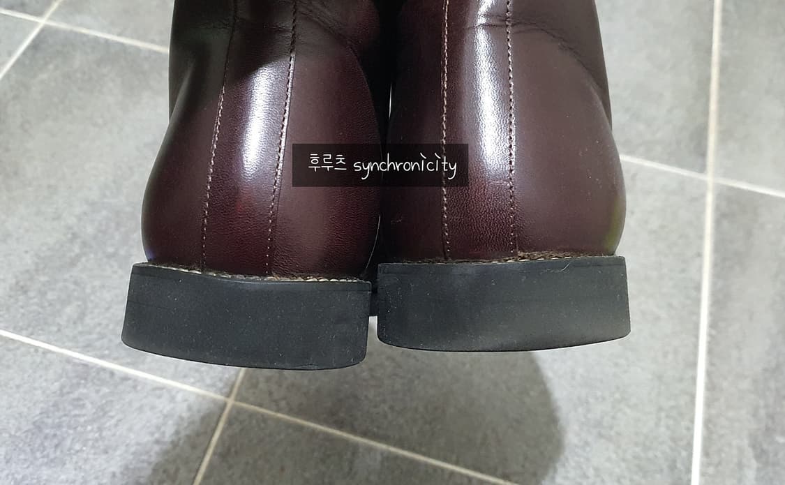 마르지엘라 밴딩 부츠 42 버건디 상품이미지6