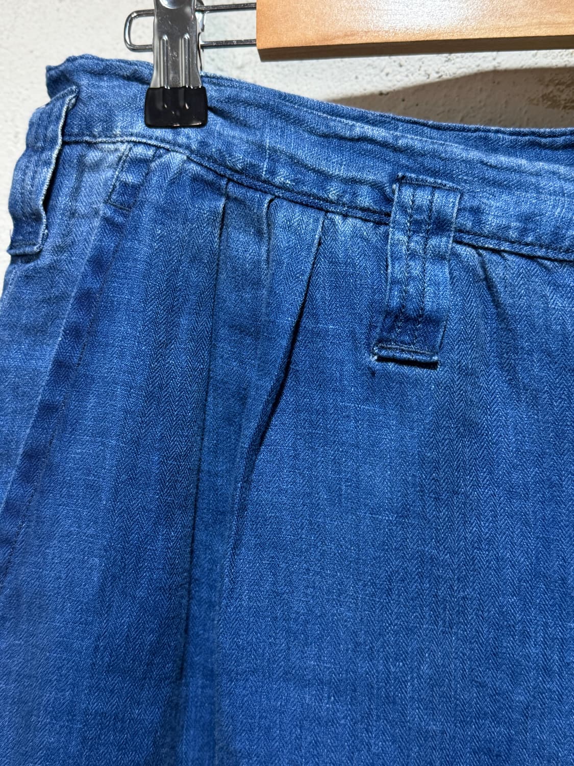 PORTER CLASSIC 카츄클래식 인디고 린넨 비밥 쇼트 상품이미지5