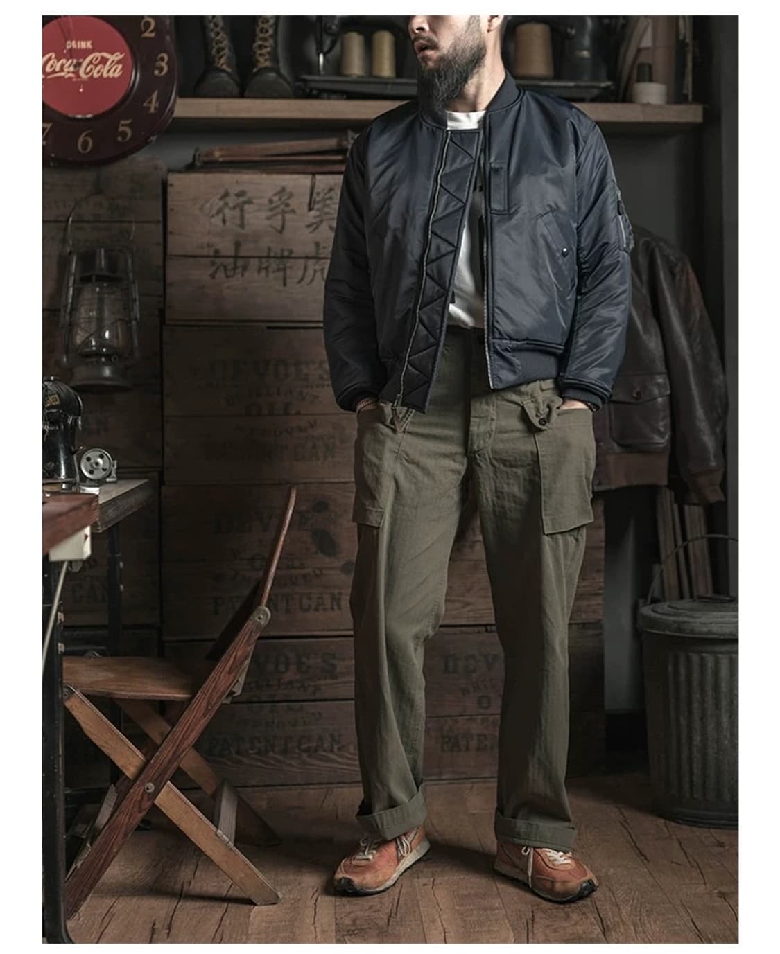 (체감 100) 브론슨 B-15c (네이비 ma-1) 새상품 xl 사이즈 상품이미지3