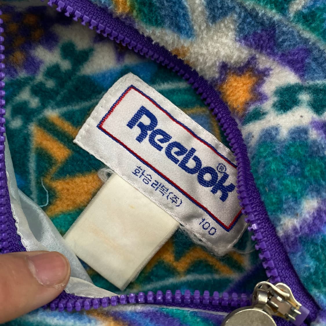 리복 90's 올드스쿨 후드 후리스 자켓 상품이미지5