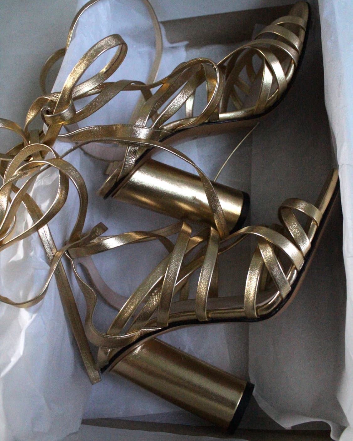 Jill stuart gold lace up heels 상품이미지5