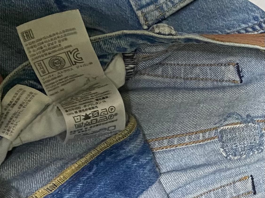 리바이스 512 연청 청바지 허리 34 인치 상품이미지6