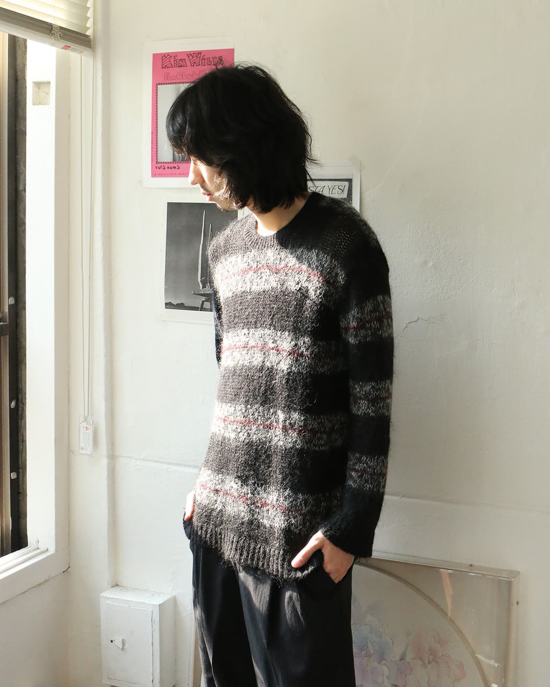 라드뮤지션 모헤어 스트라이프 스웨터 상품이미지3