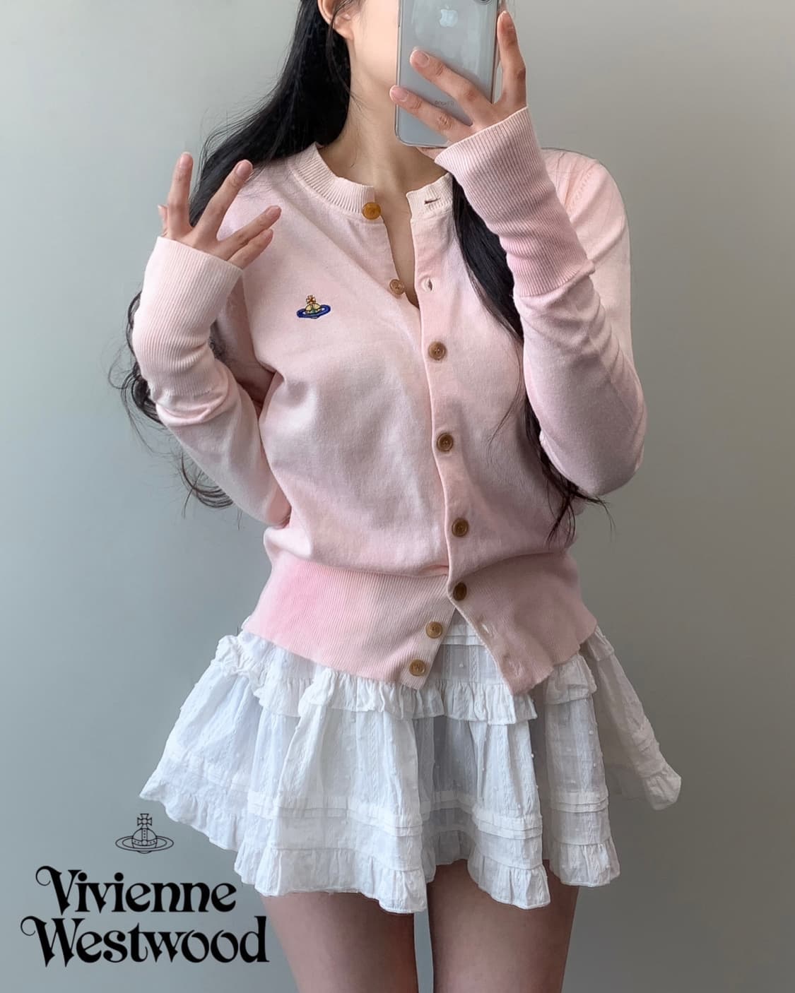 비비안 웨스트 우드 배아 가디건 상품이미지3