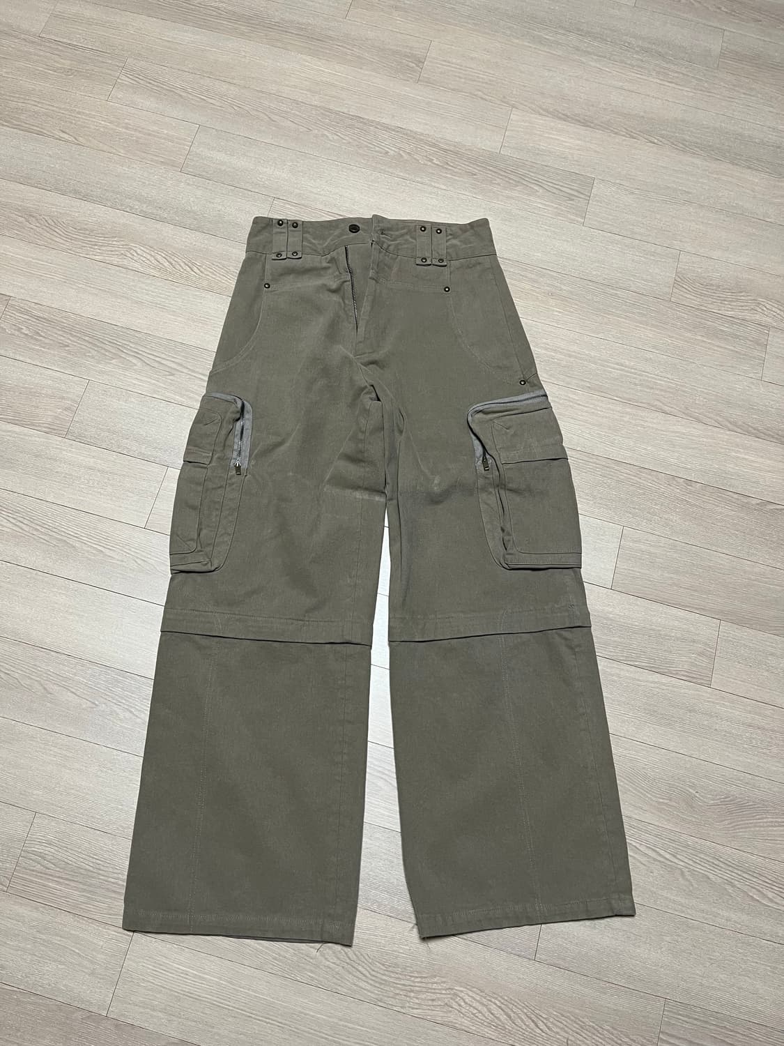 카시코 카고 팬츠 카키색 s사이즈 상품이미지4