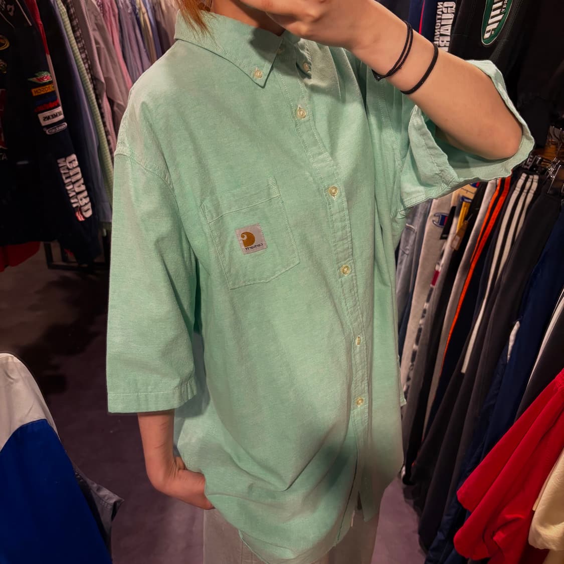 [IM] Carhartt 칼하트 반팔 셔츠 민트 상품이미지3