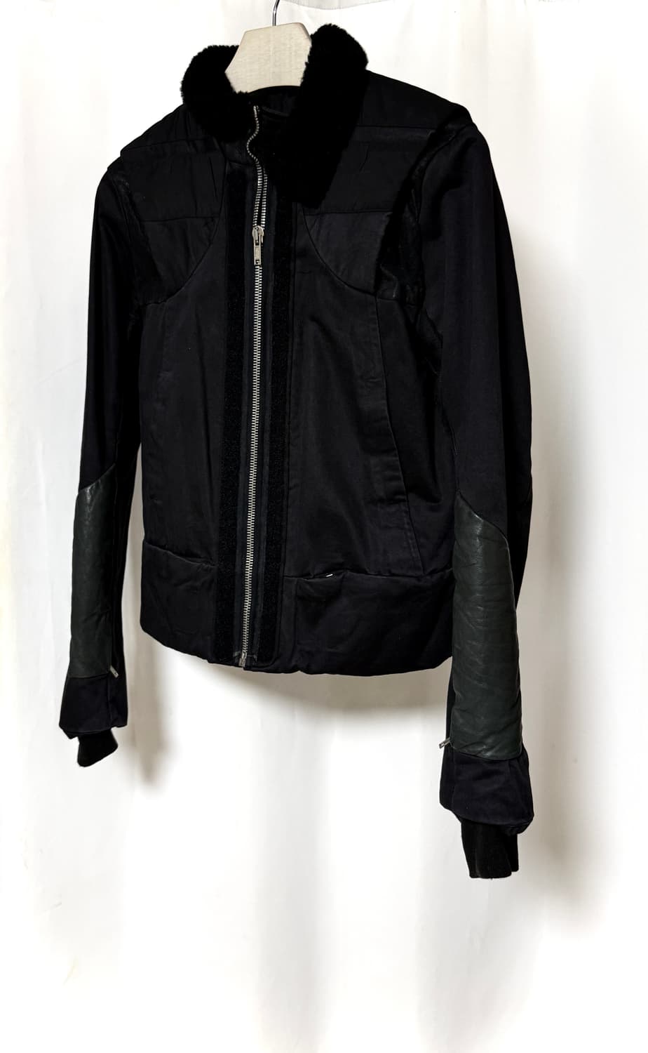 릭오웬스 07 FW 샘플 밀리터리 레더 Mix 봄버 자켓 상품이미지1