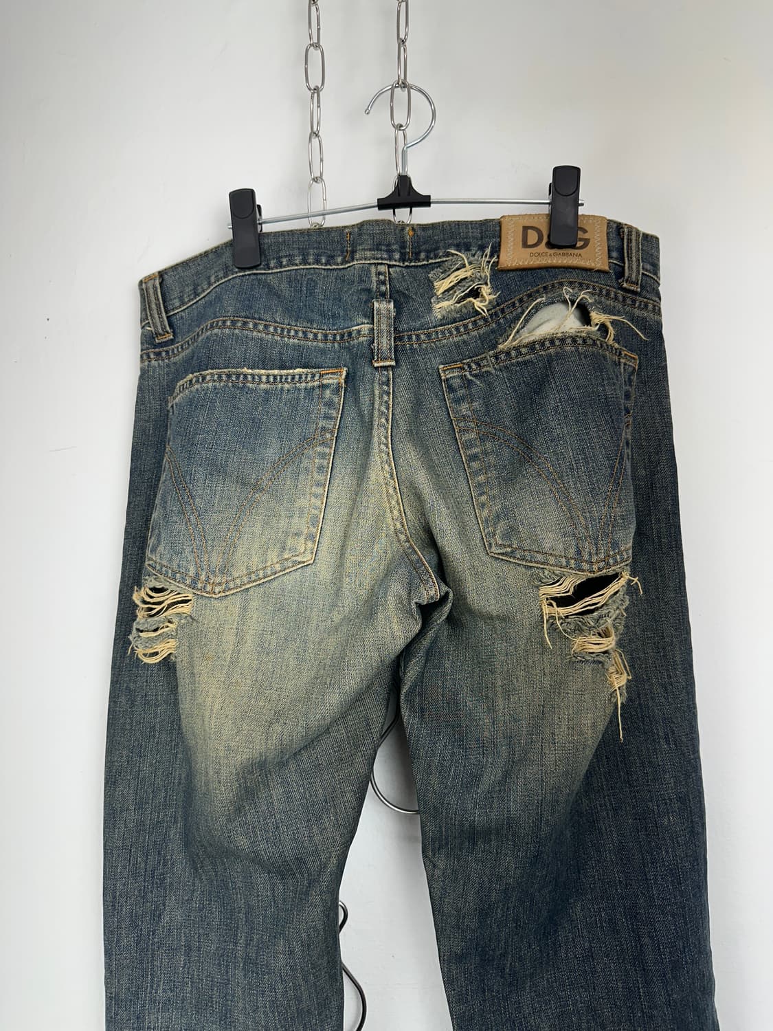 D&G 2000s Distressed Bootcut Denim Jeans 상품이미지7
