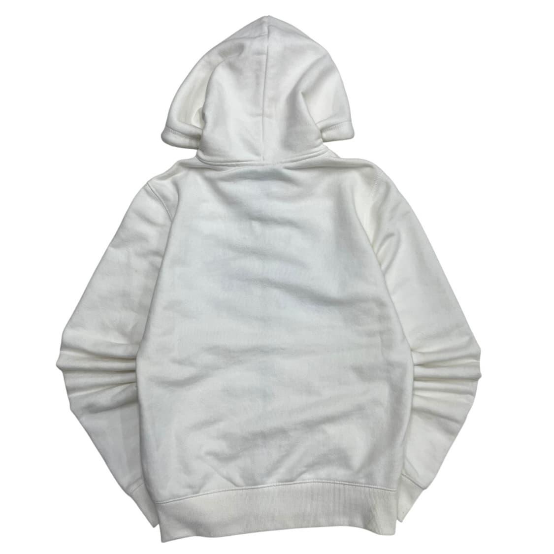 후아유 블랙 센터로고 화이트 후드집업 S 상품이미지3