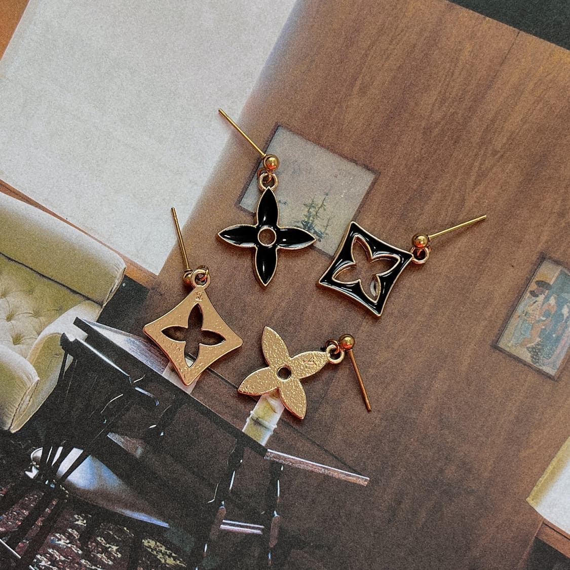 루이비통 모노그램 플라워 귀걸이 상품이미지4