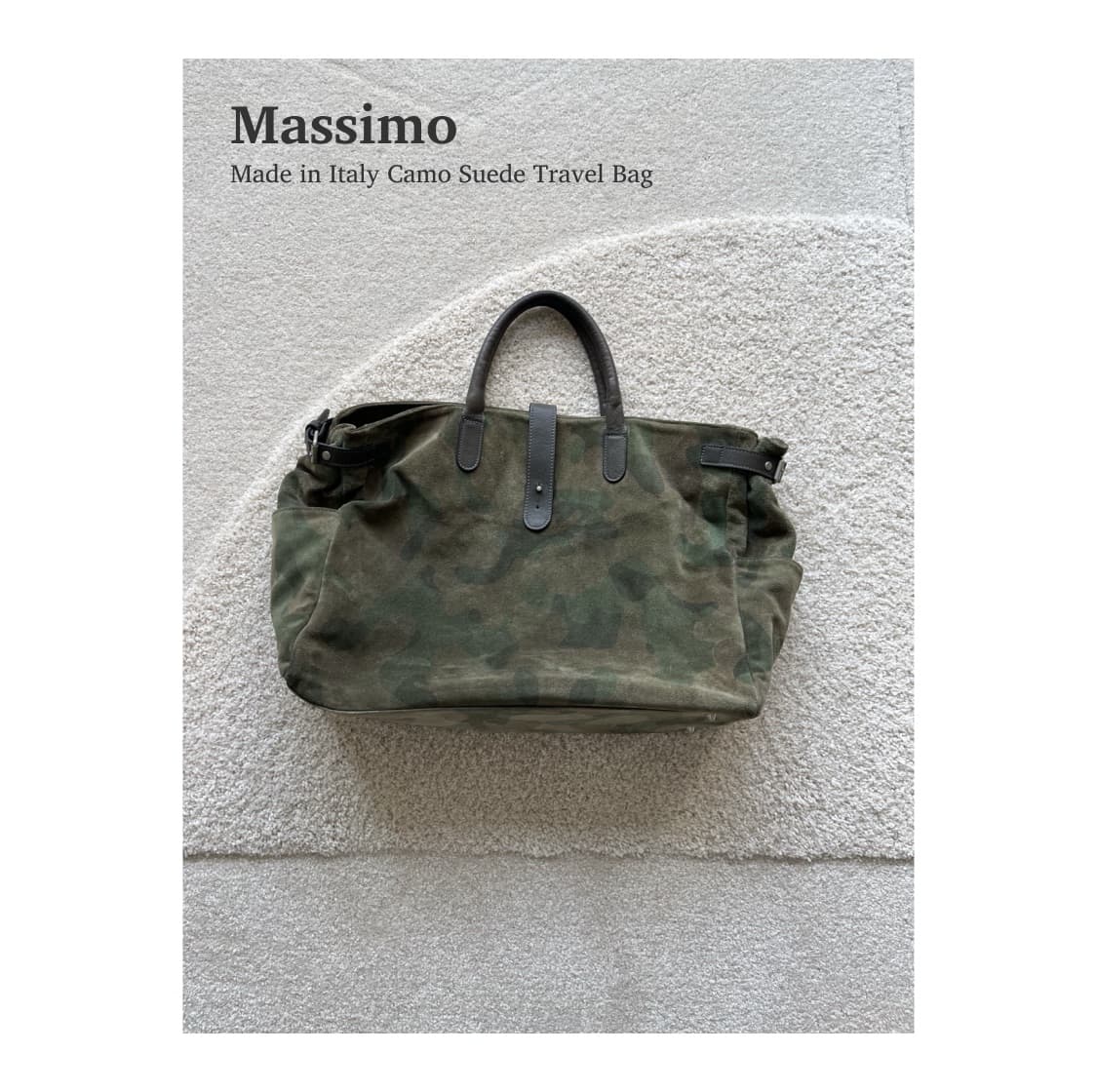 Massimo 이태리 카모 패턴 트래블 토트백 상품이미지1