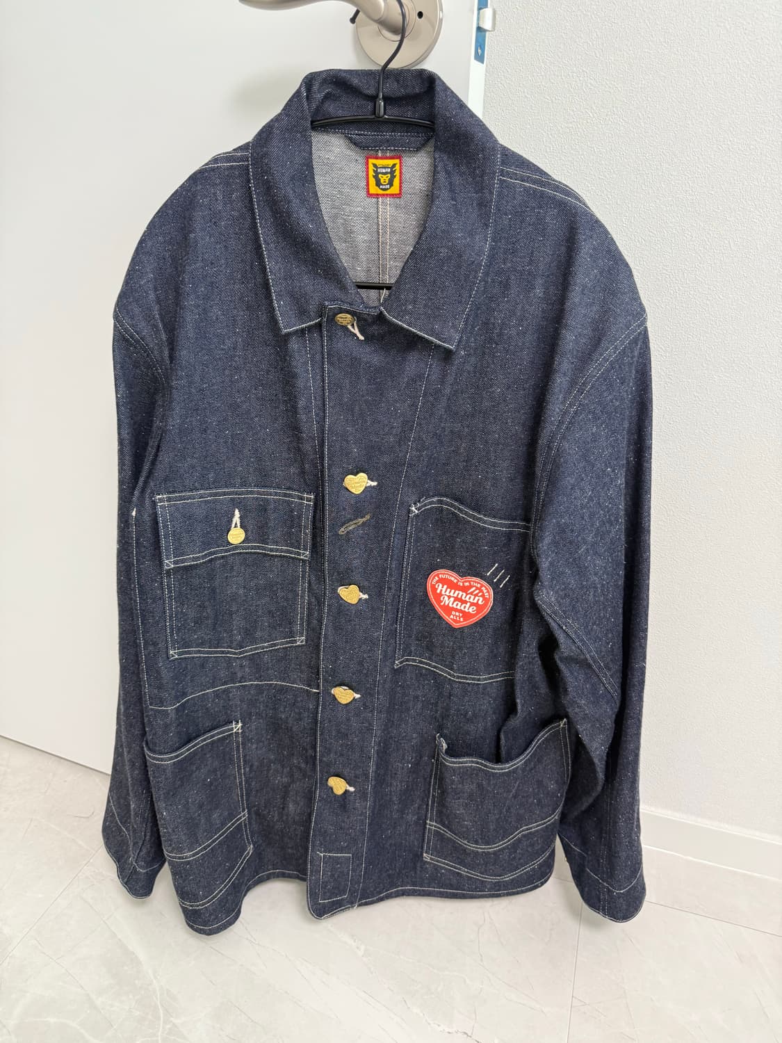 휴먼메이드 데님 커버울 자켓 패스트 인디고 상품이미지1