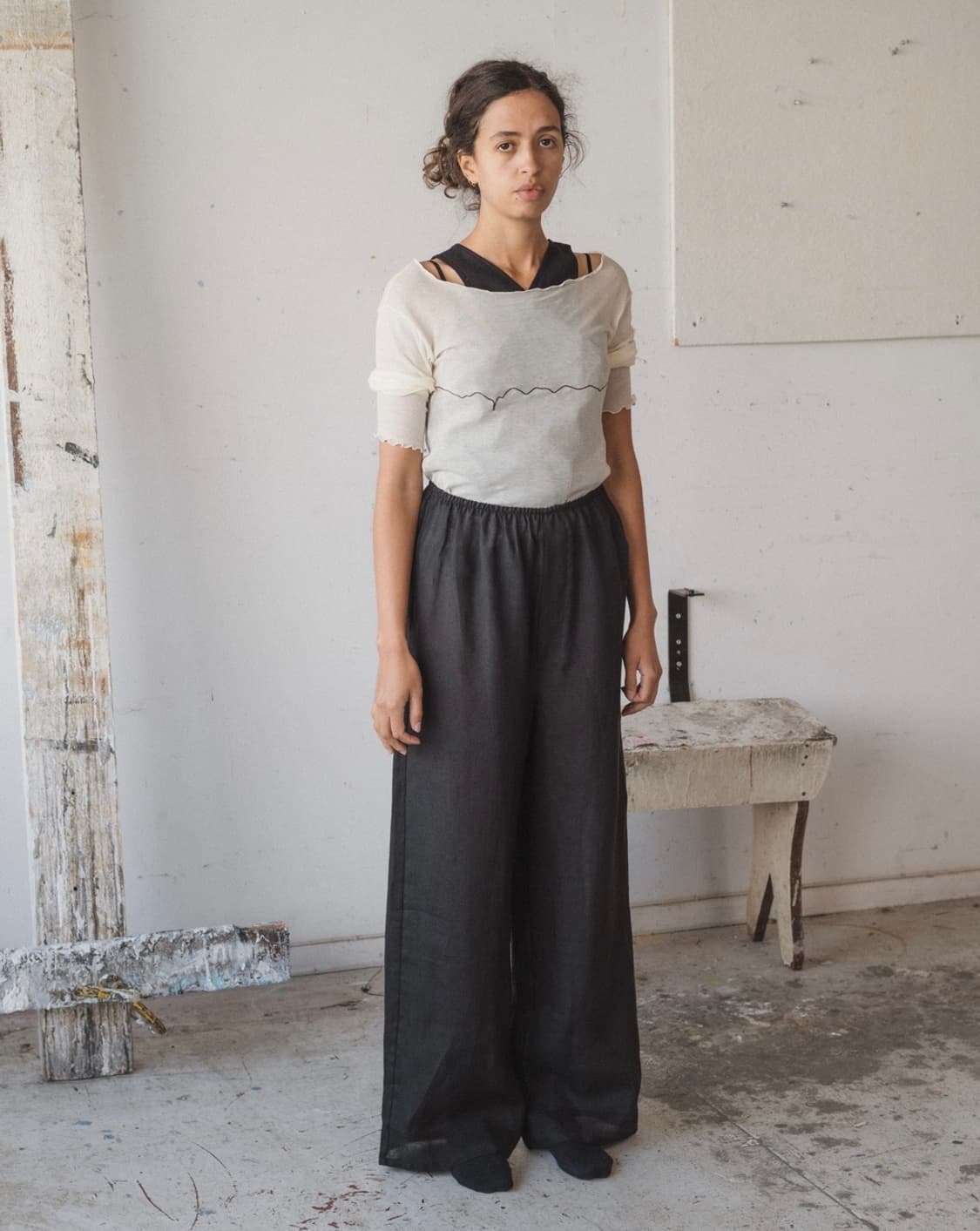 베이스레인지 stoa pants burgundy 상품이미지2