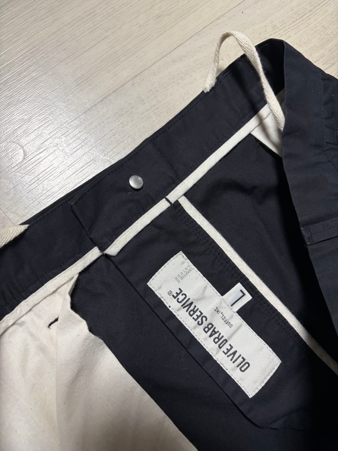 올리브드랩서비스 ODS 커뮤터 팬츠 블랙 L사이즈 판매 상품이미지2