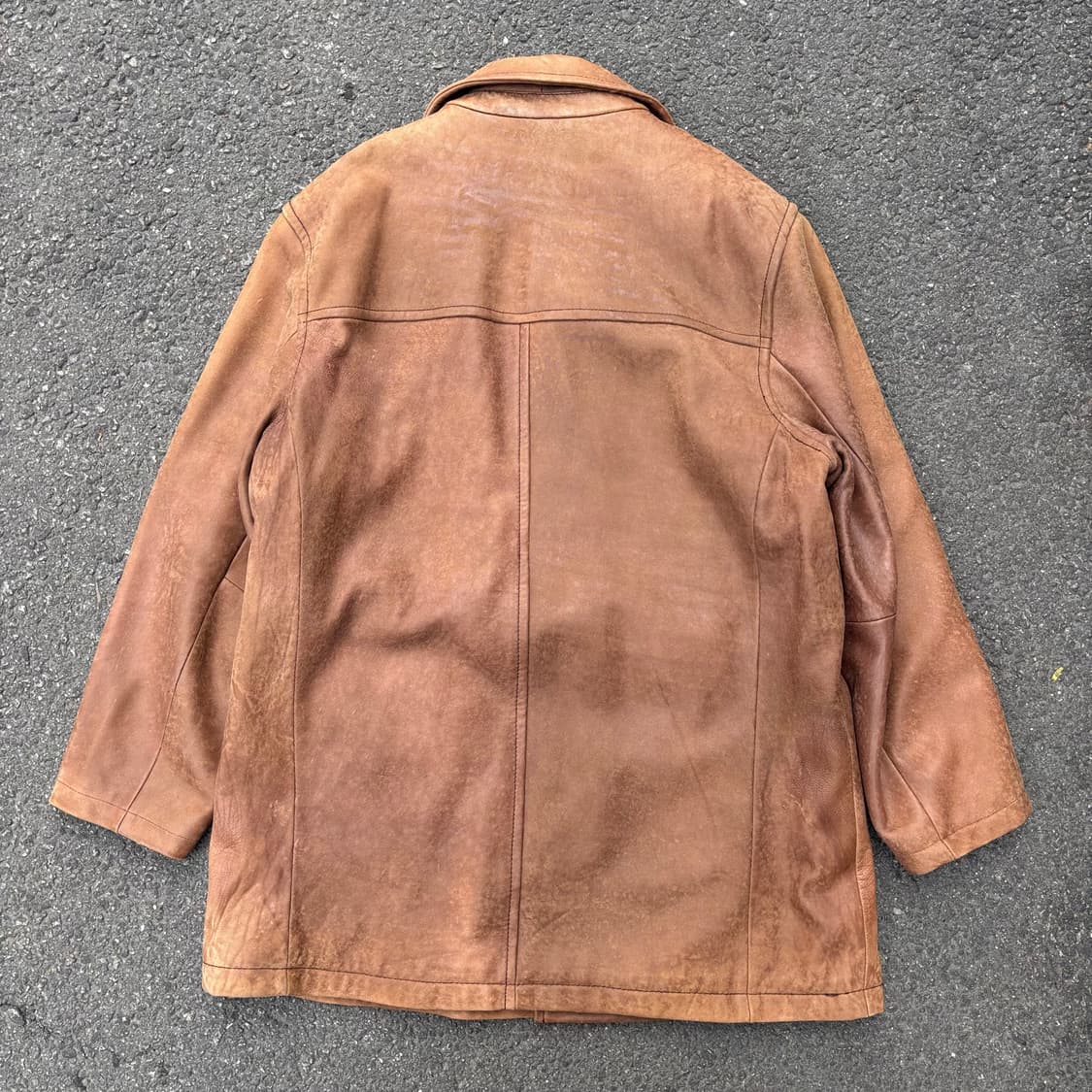 올드 콜롬비아 가죽 카 코트 상품이미지2