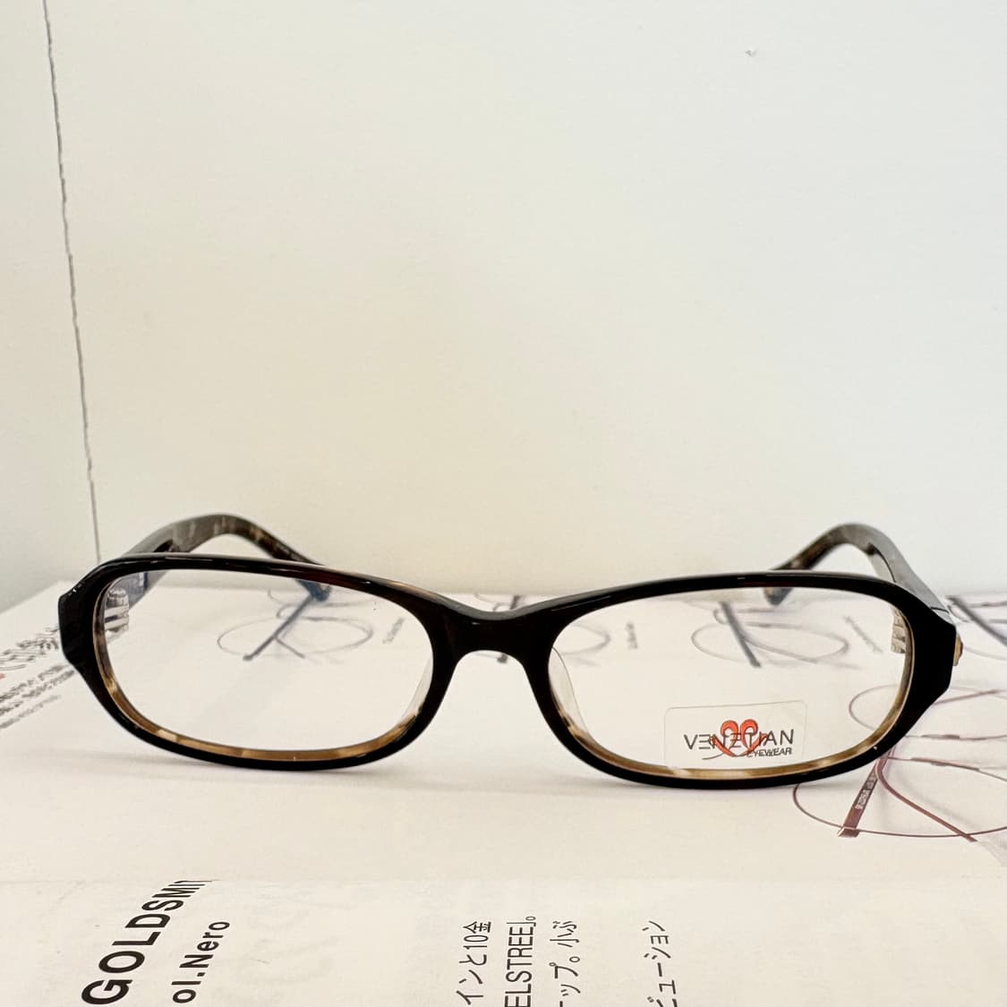 Venetian 브라운 뿔테 빈티지안경 상품이미지2