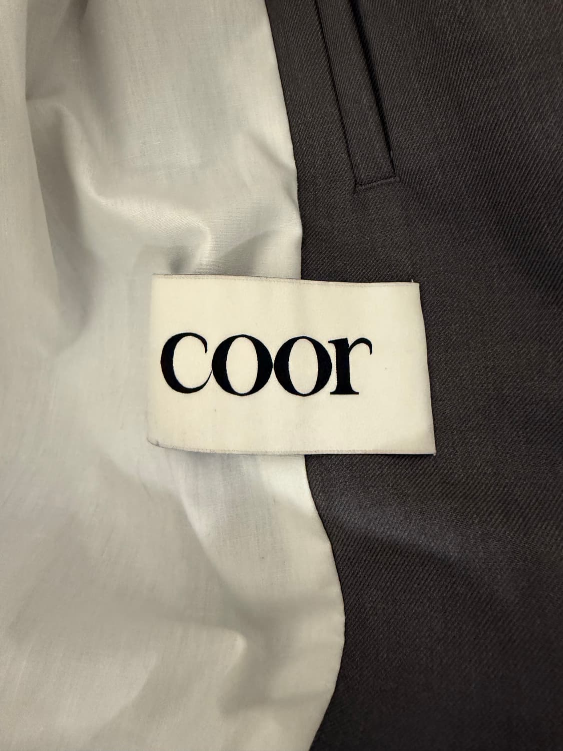 쿠어 COOR 울 블루종 자켓 회색 L 상품이미지4