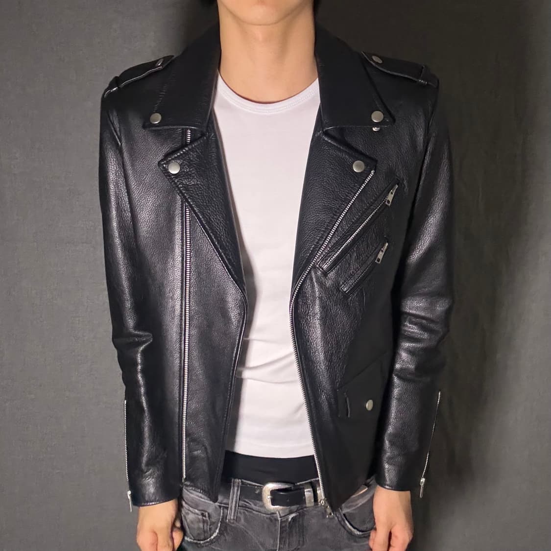 vintage rider leather jacket 상품이미지3