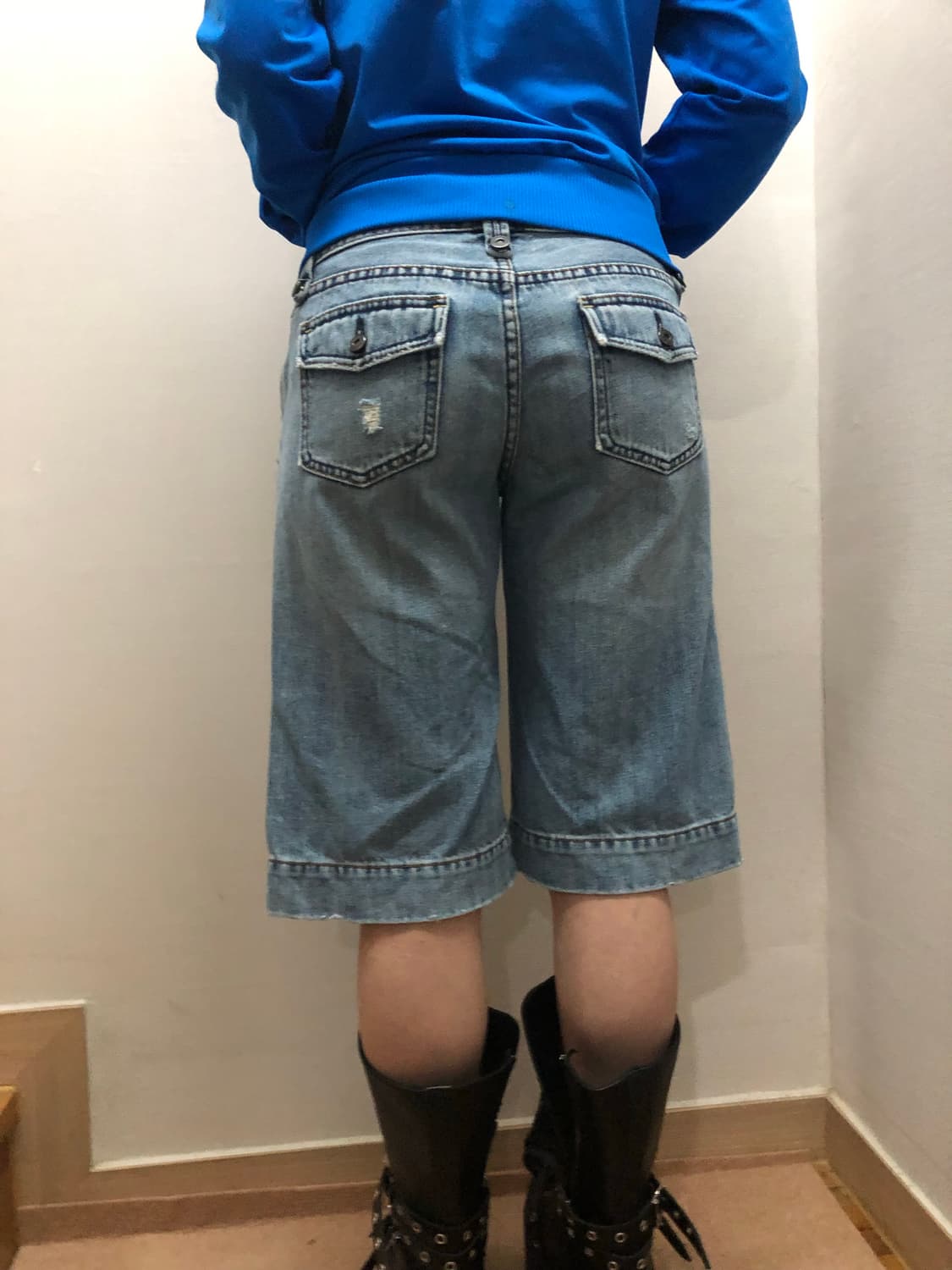 빈티지 갭 로우라이즈 데님 버뮤다 팬츠 상품이미지1
