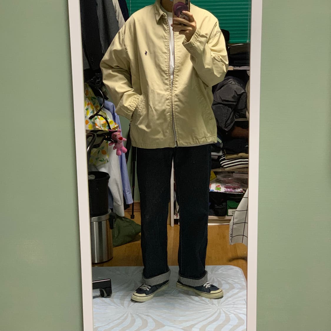 폴로 랄프로렌 베이지 블루종 자켓 상품이미지3