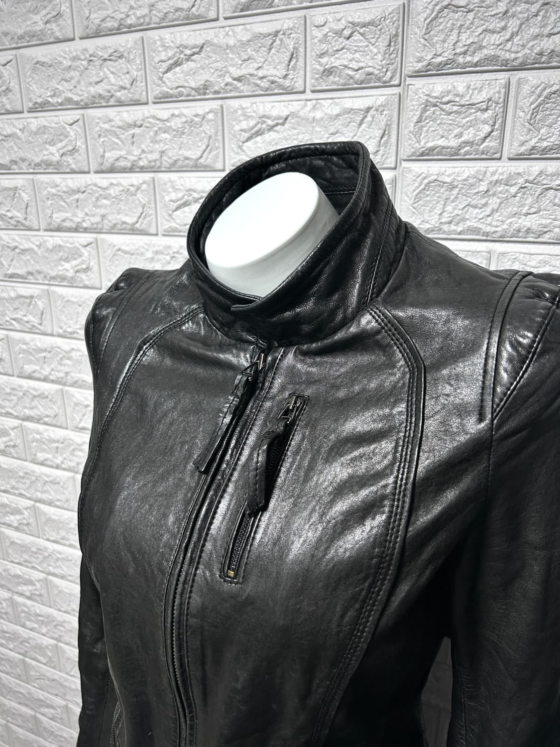 인시젼 크롭 램스킨 자켓 상품이미지4