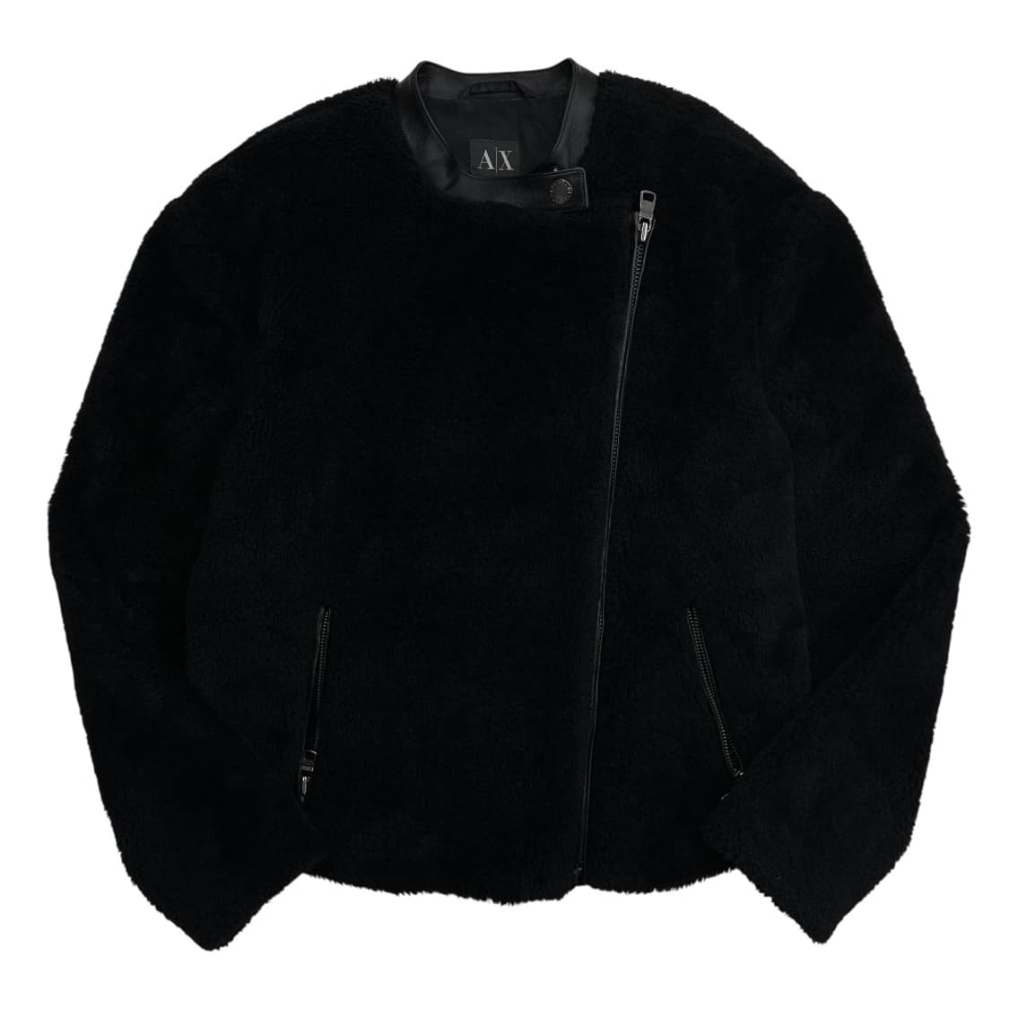 아르마니 익스체인지 블랙 양털 자켓 S 상품이미지3