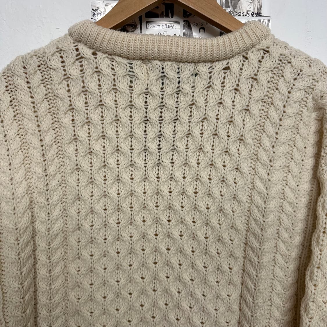 아란 크래프크 피셔맨 울 스웨터 상품이미지7