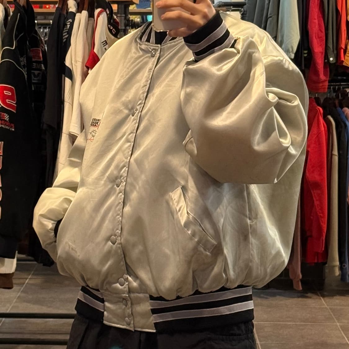 [NO.9] Holloway 새틴 바시티 자켓 상품이미지4