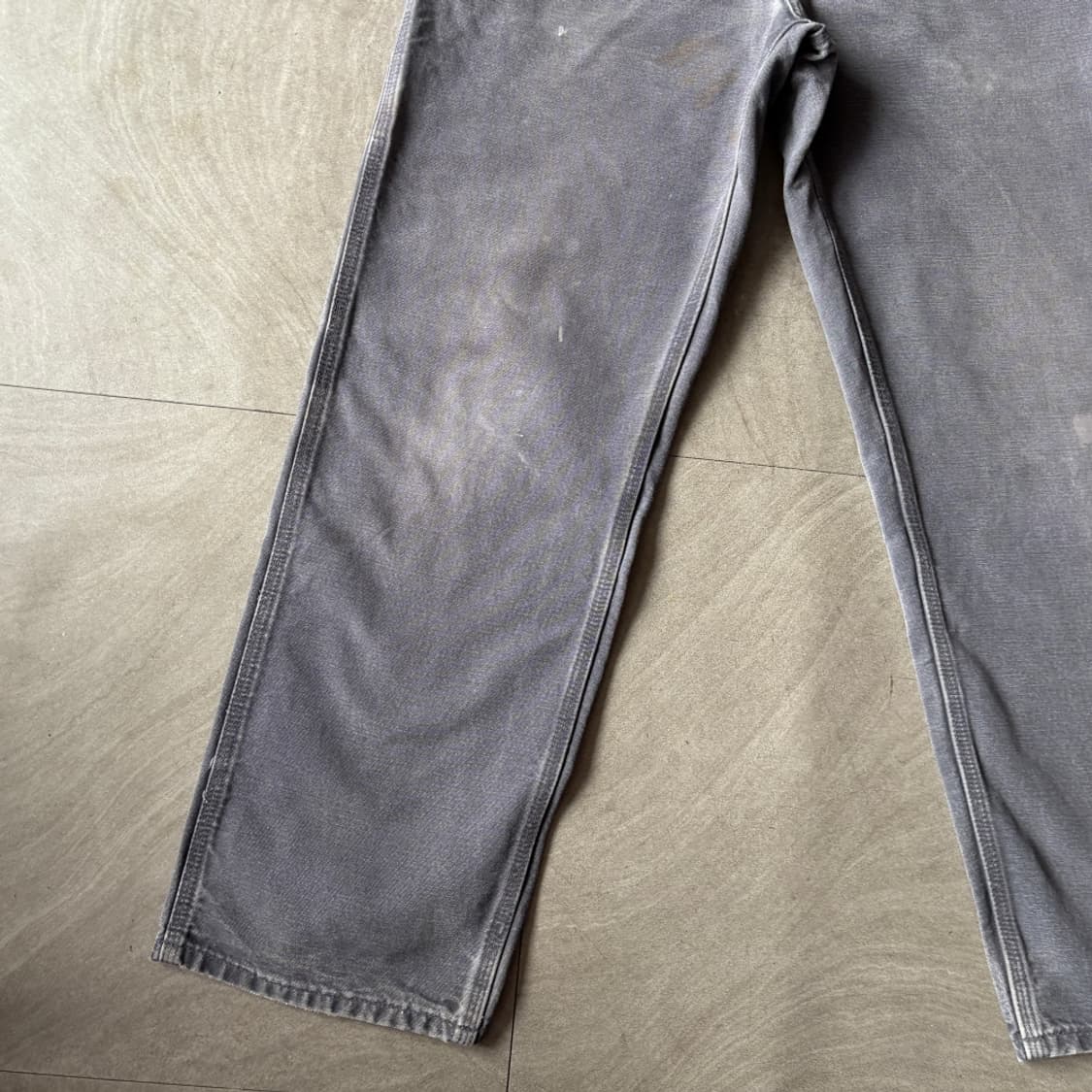 칼하트 정품 오리지널 페트롤 블루 싱글니 카펜터 팬츠 상품이미지7