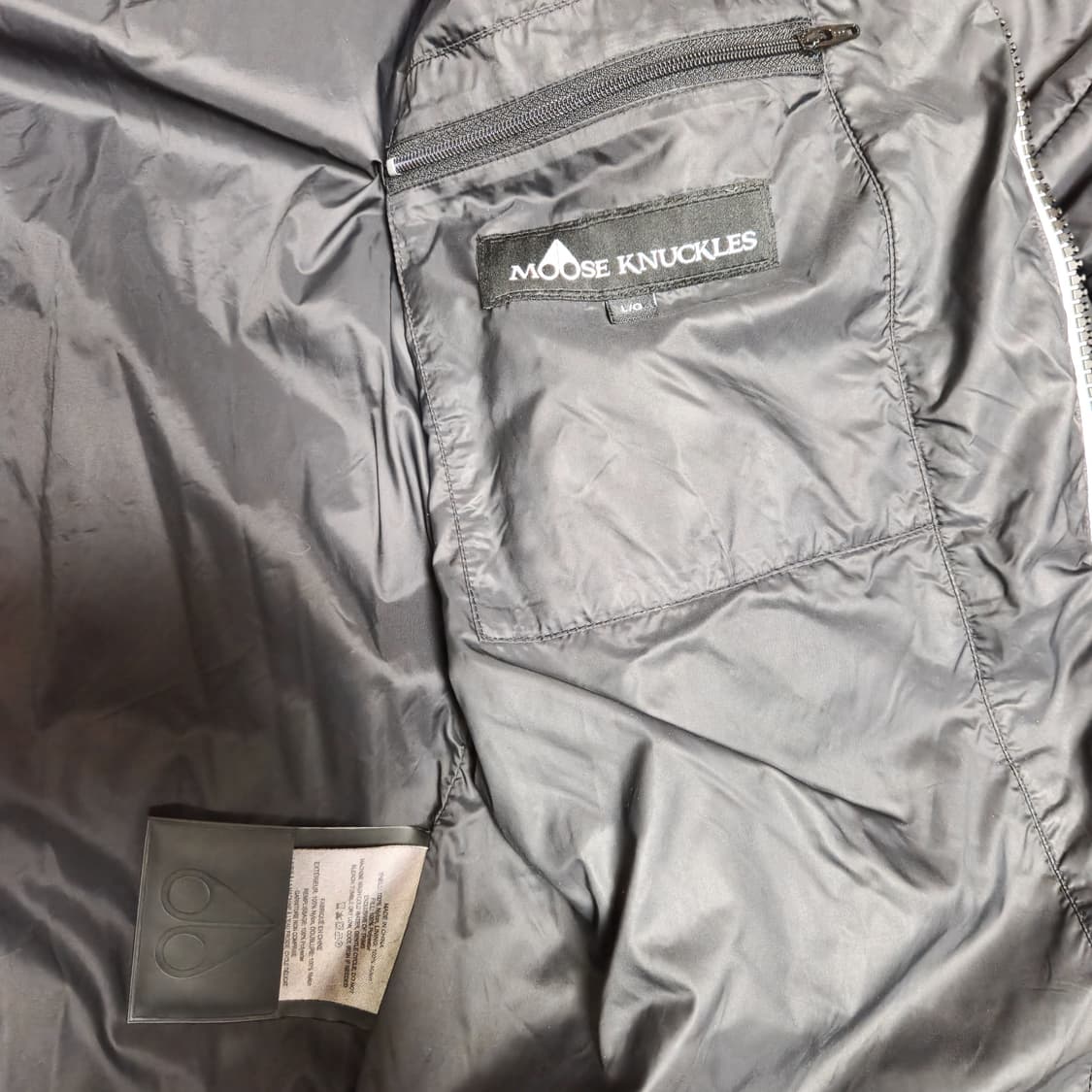 무스너클 패딩 블랙 L(105size) 상품이미지5